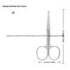 Stainless Steel Eyebrow & Nose Hair Trimmer Scissors with Round Head