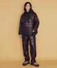 MAYOL Uniquilted Setup Pants_Glossy Black