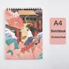 Thickened A4 Coil Sketchbook: Blank, Simple, Colorful Art Journal for Students and Kindergarten.