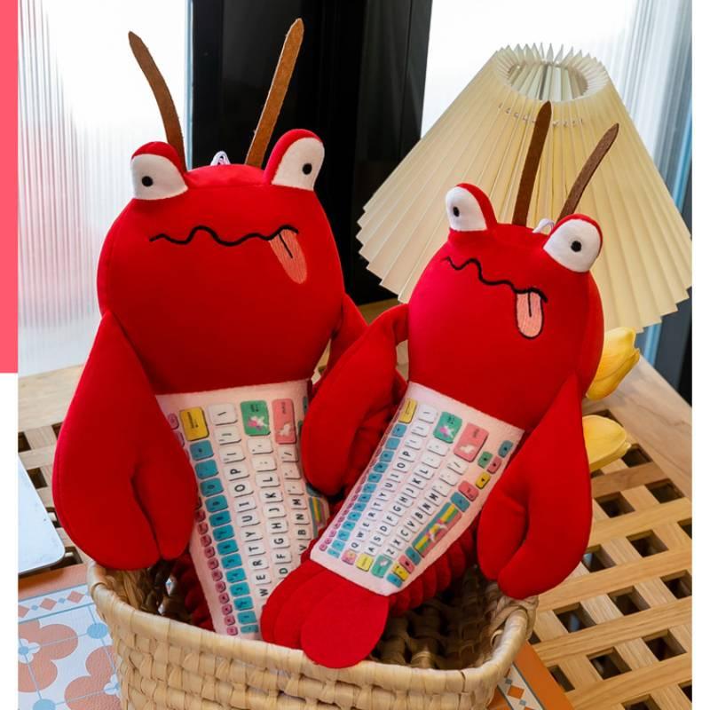 Keyboard Warrior Plüschtier Roter Hummer Stofftier Für Kinder Und Erwachsene