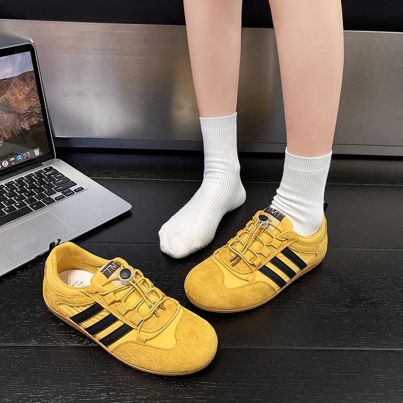 Retro German Training Shoes Women's 2025 New Summer Soft-soled Forrest Gump White Shoes Flat-soled Versatile Casual Sports Shoes