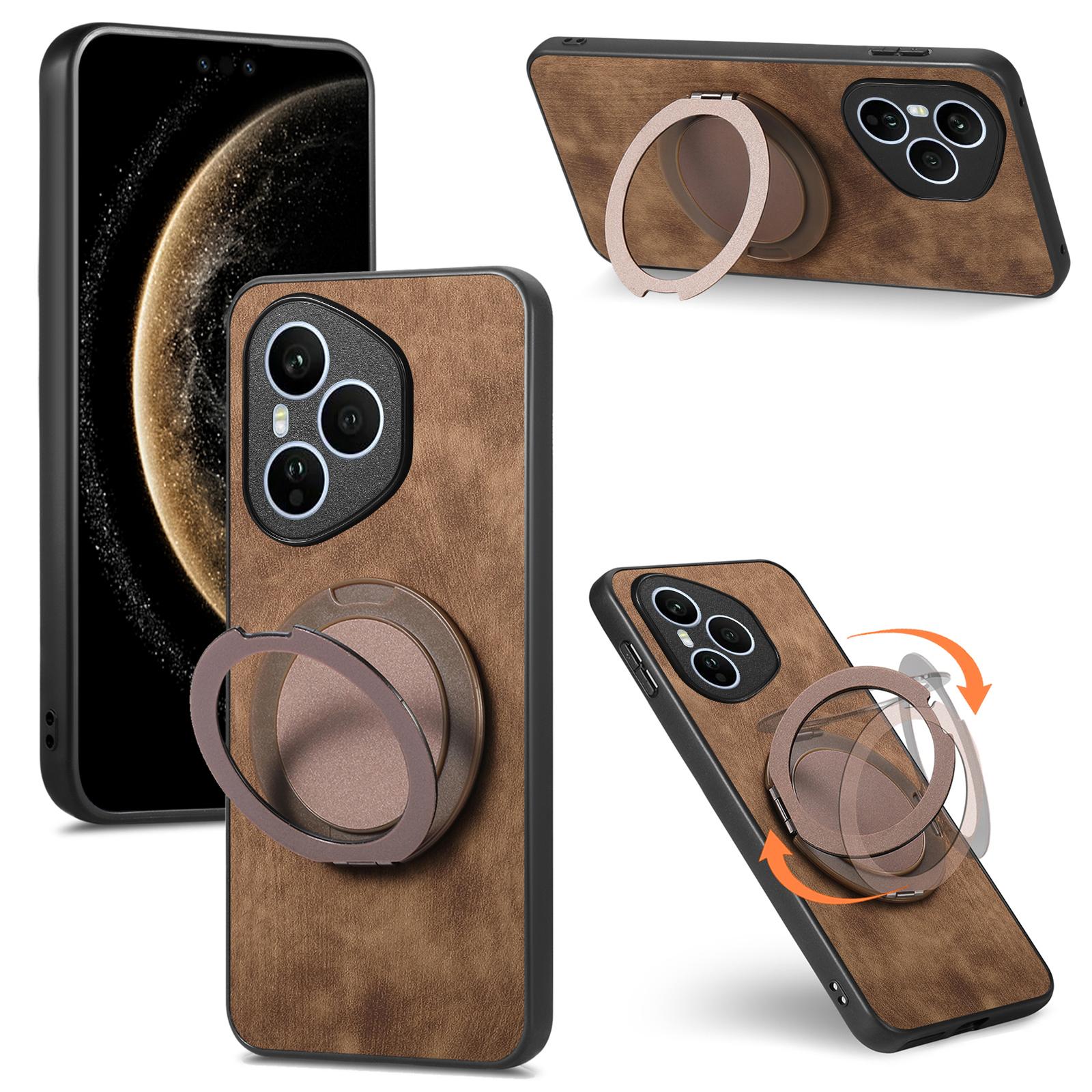 

Для Honor 400 Pro 5G (Глобальний) Чохол для телефону з обертовою підставкою, зняття стресу, ретро шкіряна задня кришка E