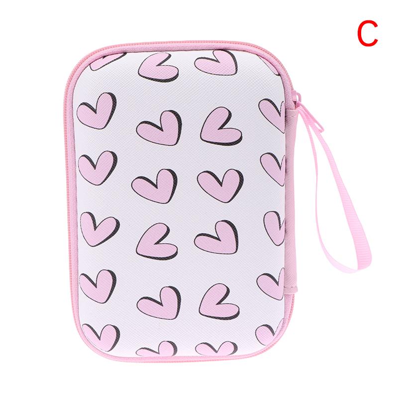 Herz Schmetterling Kopfhörer Datenkabel Aufbewahrungstaschen Ladegerät Powerbank Rechteckige Box Reißverschlusstasche Beutel