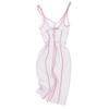 Waist Cinched Mesh Cover Up Dress Lace Trim Slip Smock Classy Sheer Mesh Dress  Lady Outfit