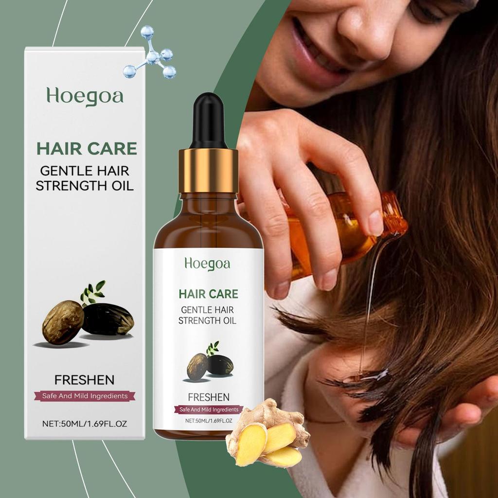 Daily Hair & Scalp Nourishing Oil For Smooth, Shiny & Voluminous Hair - Lightweight Formula