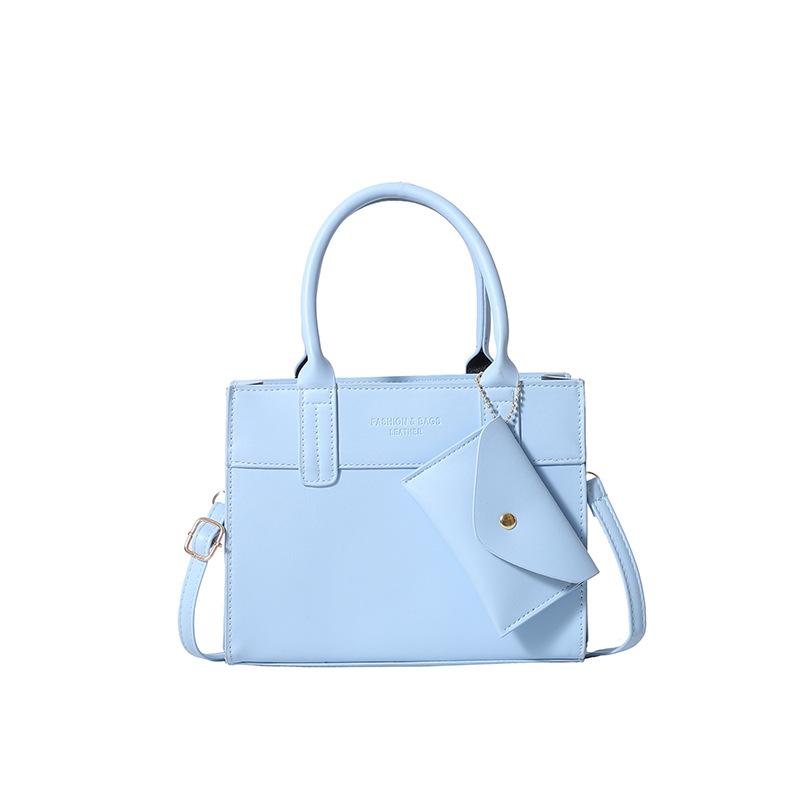 Simple Contrast Color Casual 2025 Large Capacity Summer New Fashion Design Crossbody Portable Small Square Bag Women