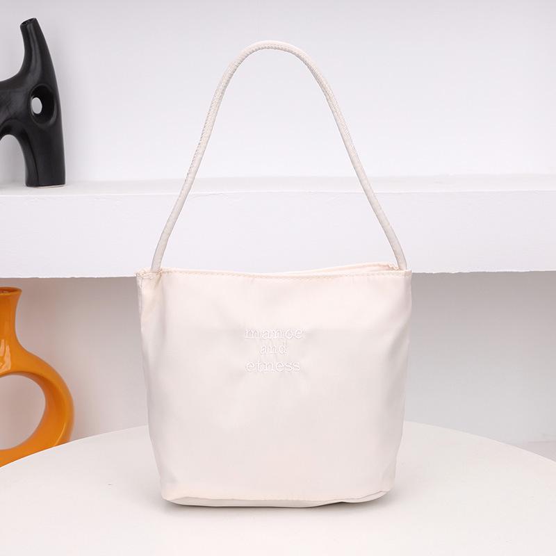 Korean Muçu Embroidered Women's Bucket Handbag - Available in Large & Small Sizes, Perfect for Weddings, Birthdays, or Banquets.