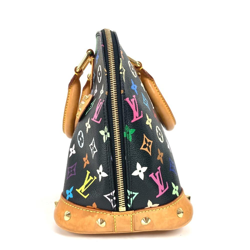 Louis Vuitton M40444 MonogramMulticolore Alma PM Tote Bag Hand Bag Noir Black
