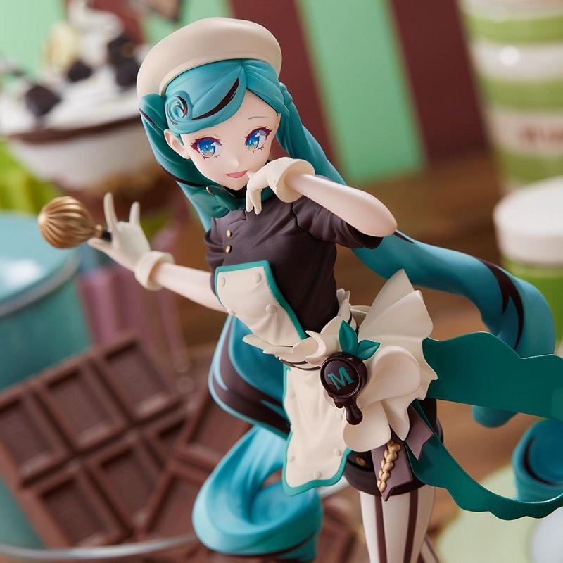 Figurine Hatsune Miku 21cm Hatsune Miku Chef Pâtissier Chocolat Collection Figurine Série Luminasta Ko Modèle Jouet Cadeau Personnalisé