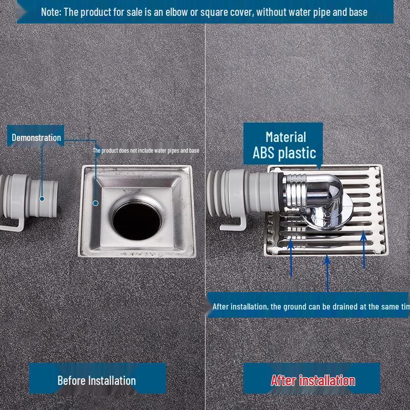 Dual-Purpose Drain Cover: Deodorant, Anti-Backflow, Overflow Protection