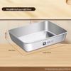 Wutuo 316 Stainless Steel Rectangular Prep/Serving Trays (Set of 4)