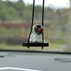 Swing Astronaut Shaped Car Pendant Cartoon Car Rear View Mirrors Hanging Ornaments Resin Interior Decoration