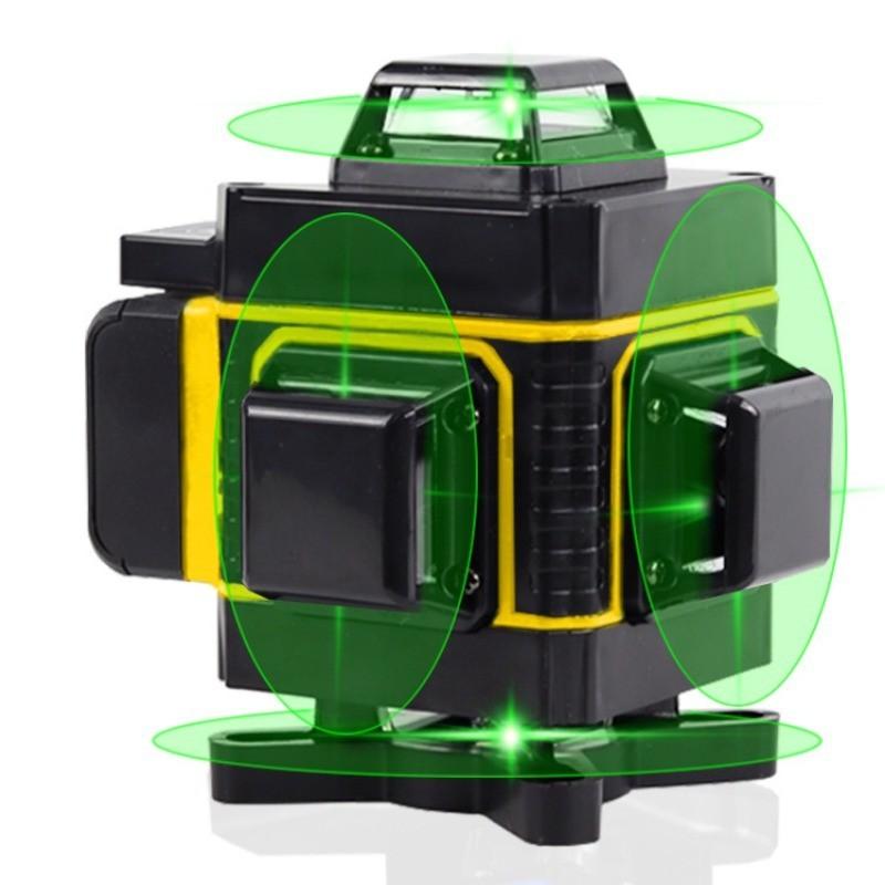 New 4D 16 Line Auto Self-Leveling Measuring Tools 360° Horizontal and Vertical Cross Green Laser Level High Precision Laser Level