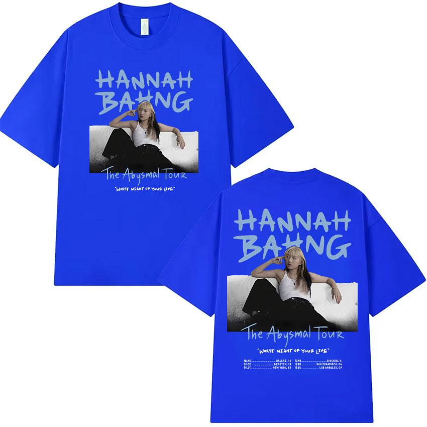 Harajuku Hannah Bahng Hip Hop T Shirt Mens Womens High Quality Fashion Cotton Short Sleeve Tshrit Summer ONeck Clothes Hot Sale