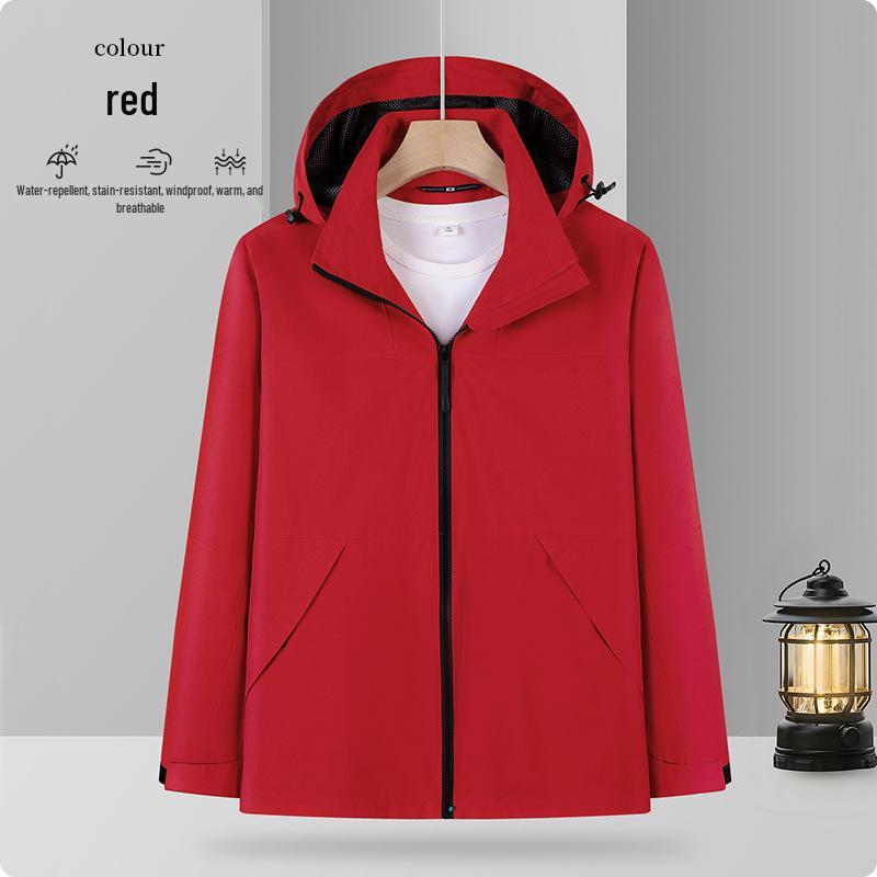 

Унисекс Легкая Осенняя Ветровка: Водонепроницаемая, Ветрозащитная, Куртка для активного отдыха и рабочей одежды 2XL