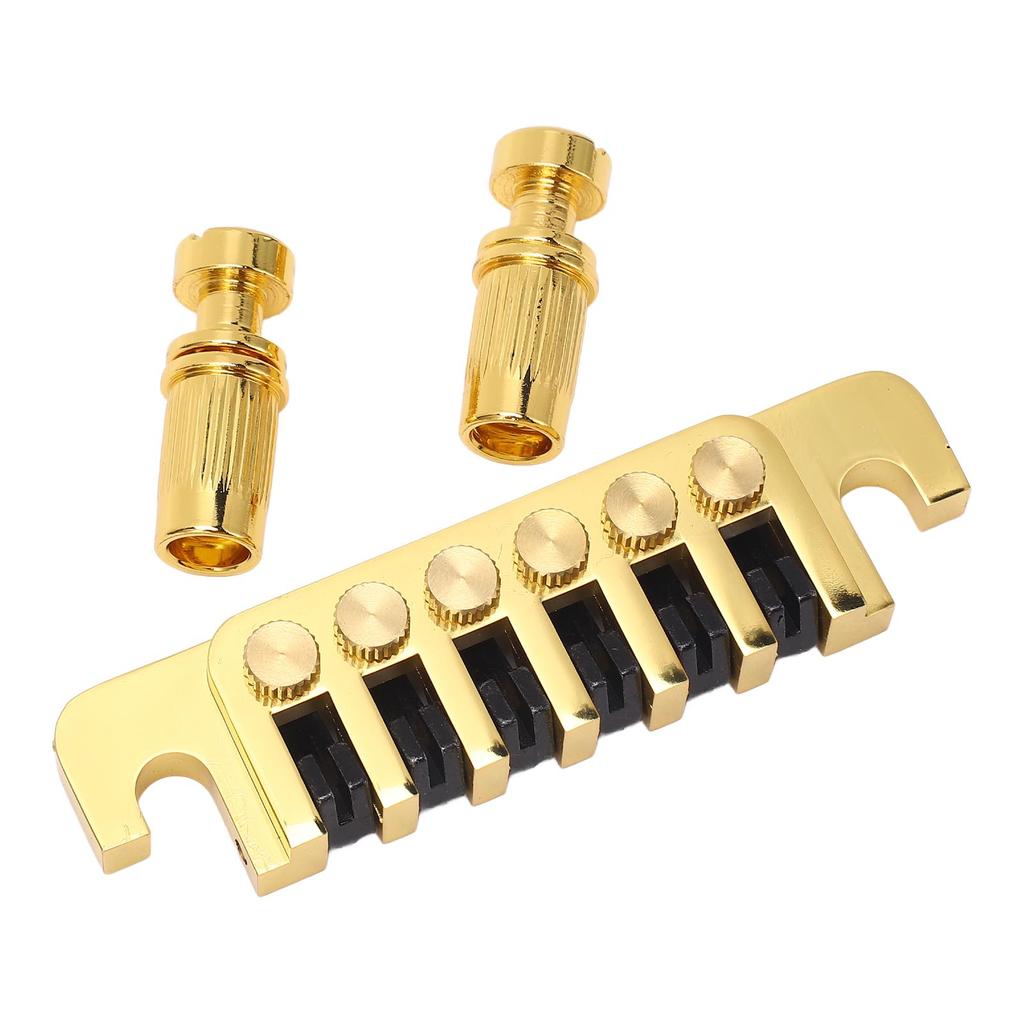 Guitar Bridge Tailpiece Reversible Wrap Around Saddle Bridge Stop Tailpiece for LP EPI Style