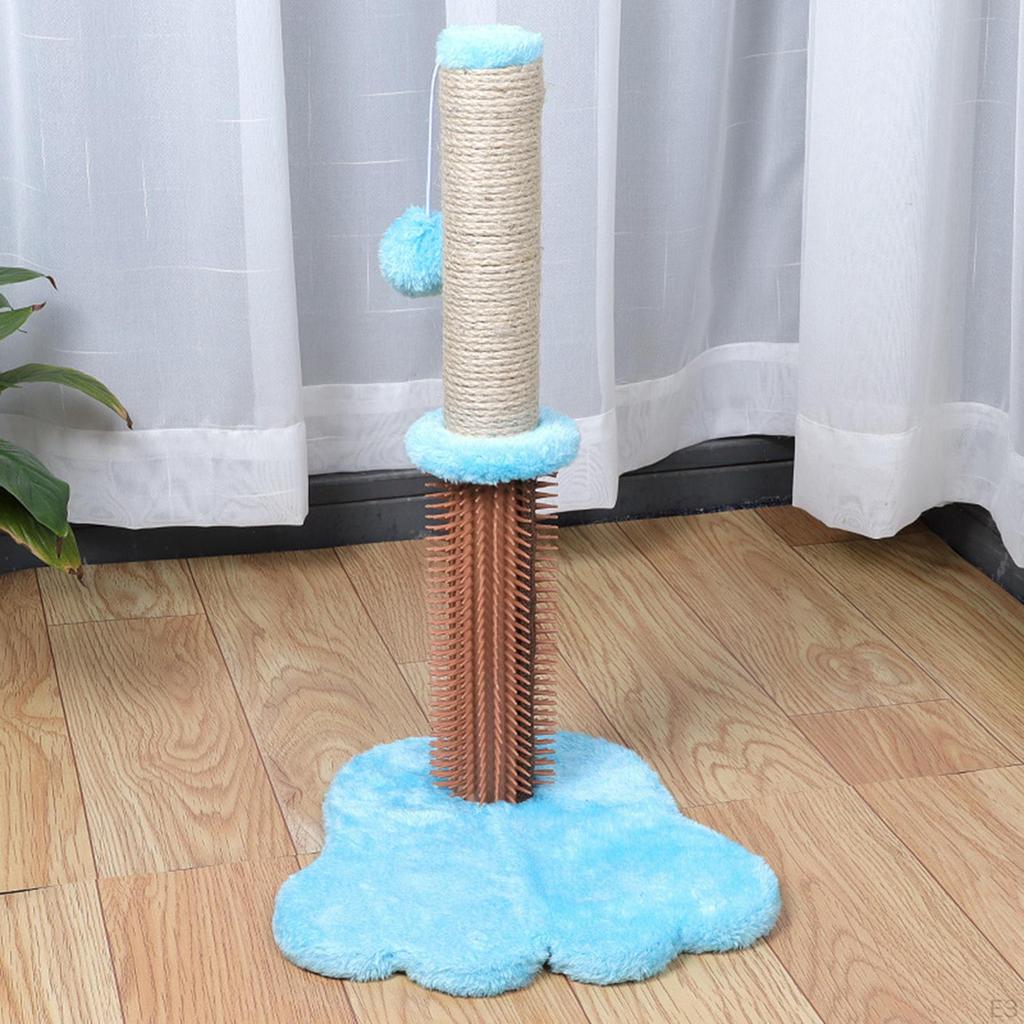 19'' Cat post for scratching Climbing Shelf Tree Sisal Rope Wrapped Scratcher Scratch Kittens Adult