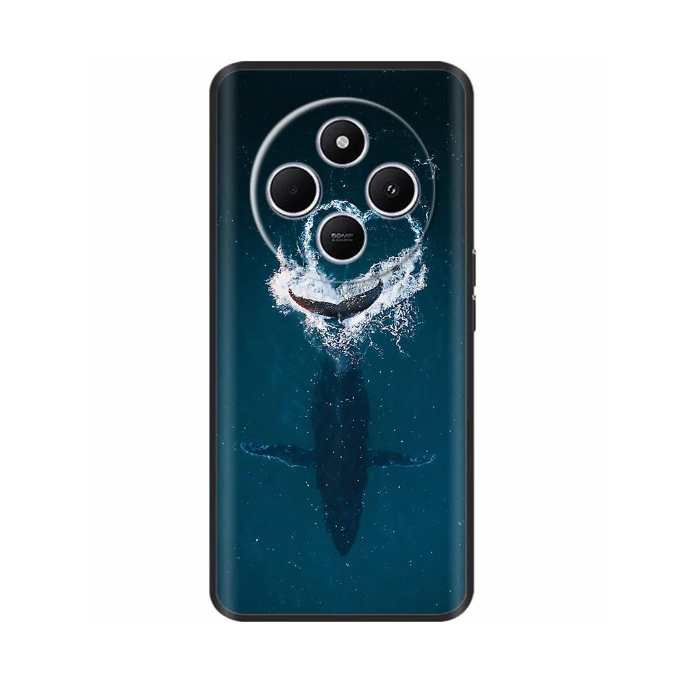 Shockproof Funda For Xiaomi Redmi A4 5G Case 6.88" Soft TPU Silicone Phone Cover For RedmiA4 2024 A 4 Capas Printed Heart Flower