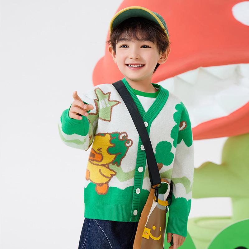 B. Duck Little Yellow Duck Children's Cardigan Sweater