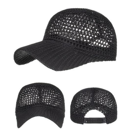 Summer Mesh Baseball Cap for Men Women Curved Brim
