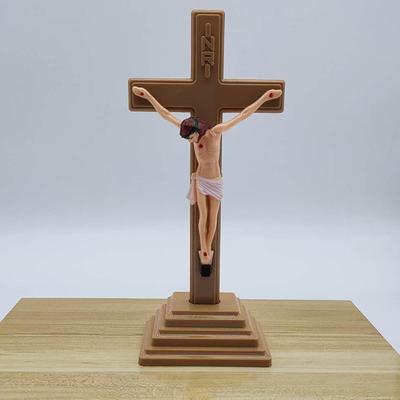 Table Glow-in-the-Dark Catholic Jesus Cross With Stand Vintage Religious Christian Standing Crucifix Church Cross Decorations