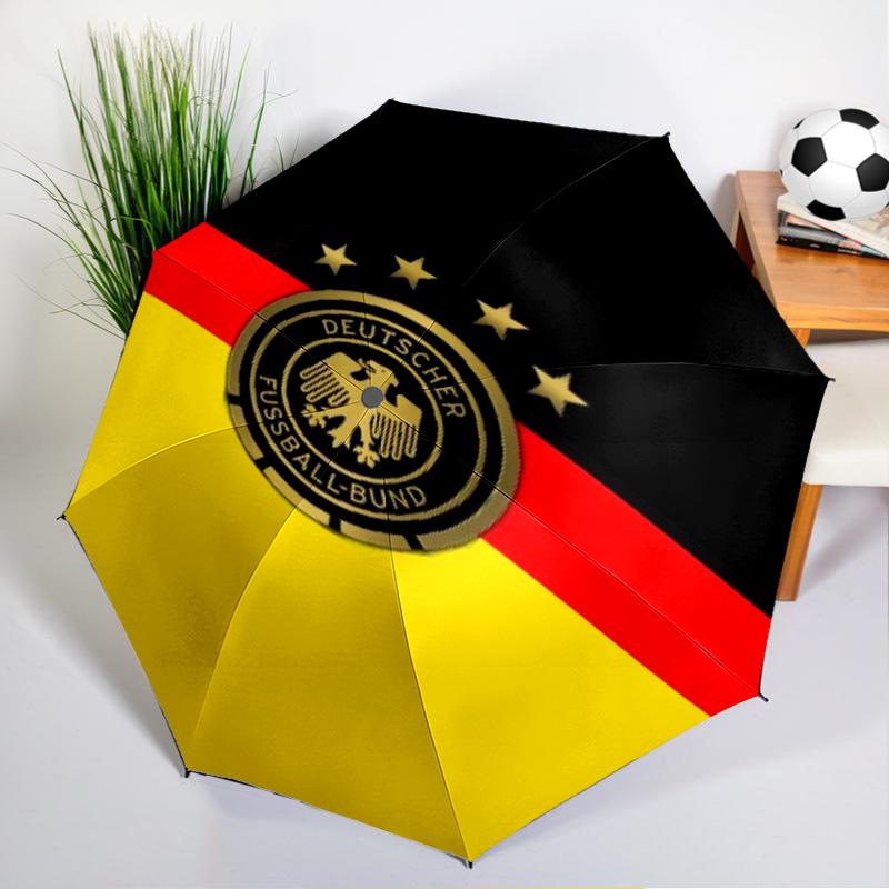 German Football Emblem Printed Automatic Umbrella, 8-Frame for Travel, camping, Casual Umbrella, Essential Gift for for family and friends