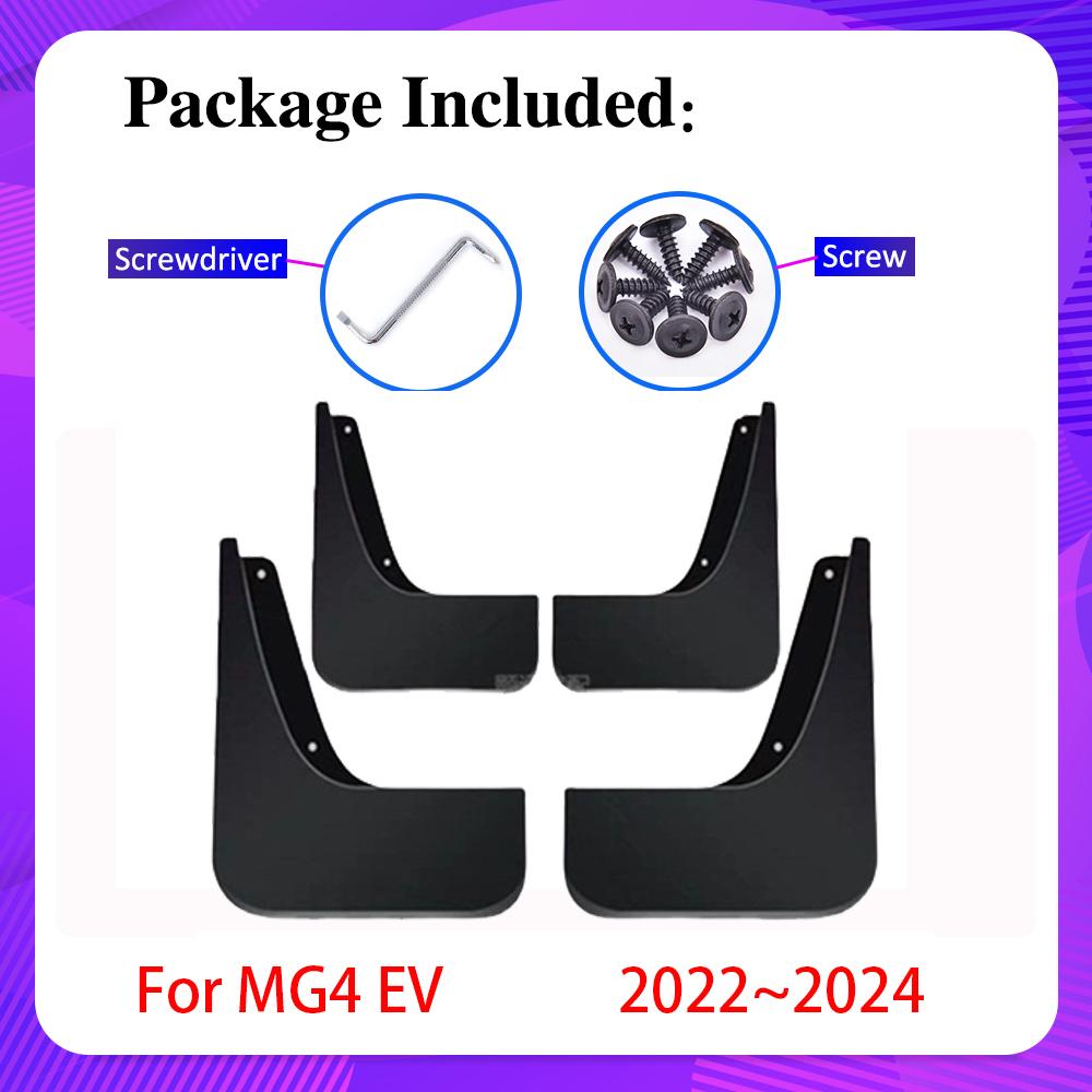

4 шт. автомобильные брызговики для MG4 EV MG MULAN EH32 2022 2023 2024, авто брызговики, накладки на колесные арки, брызговики, автомобильные аксессуары