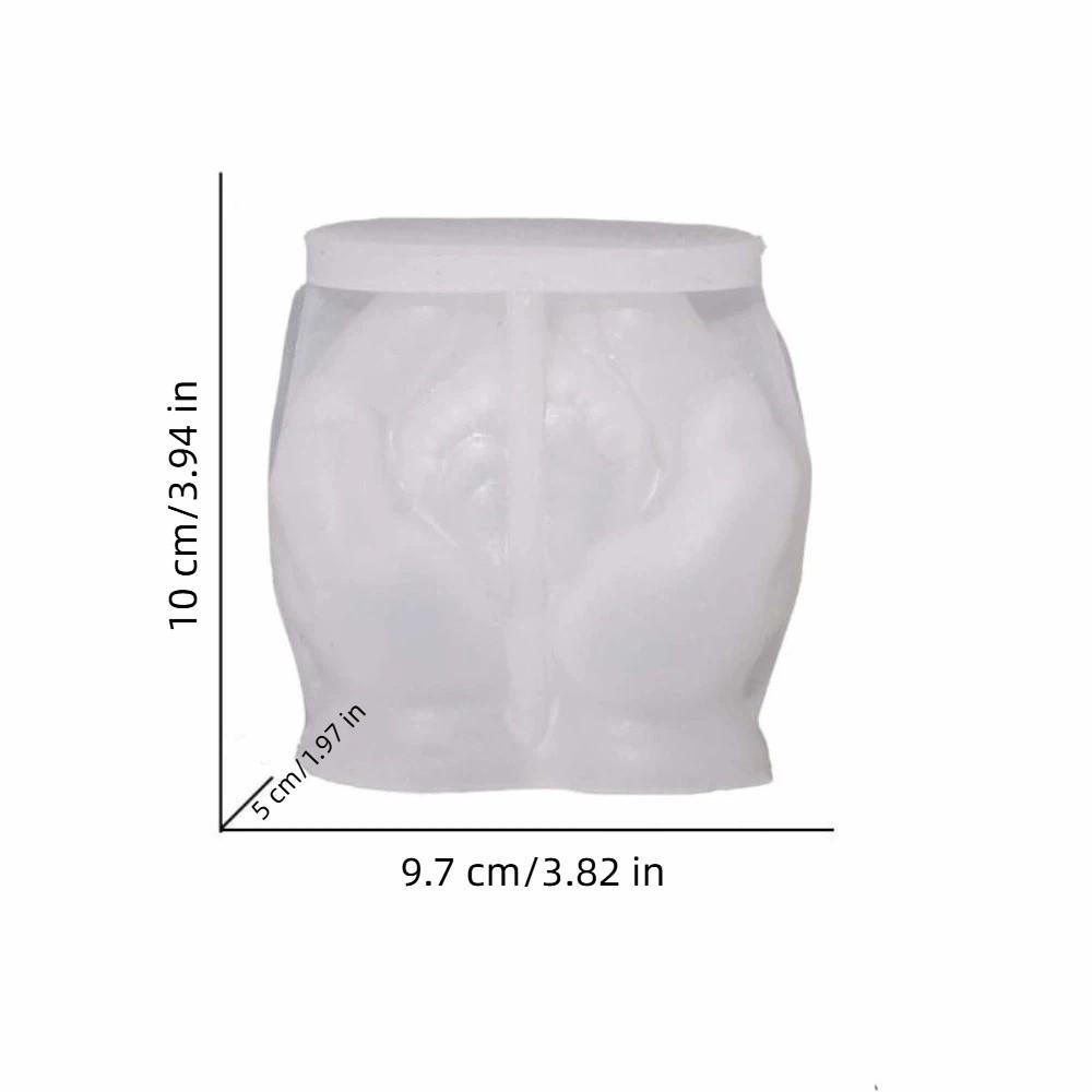 DIY Craft Hand Holding Feet Mold Decorative Soap Mould Silicone Candle Mold  Aromatherapy Use