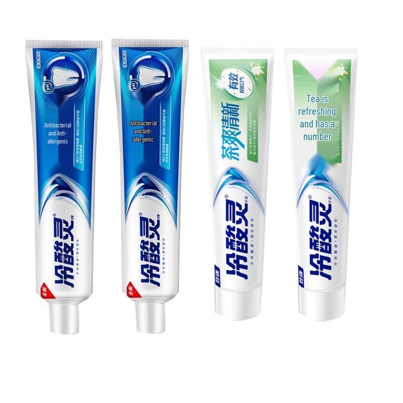 Leng Suan Ling Anti-Sensitive Toothpaste 4-Pack (Cool Mint & Tea Fresh)