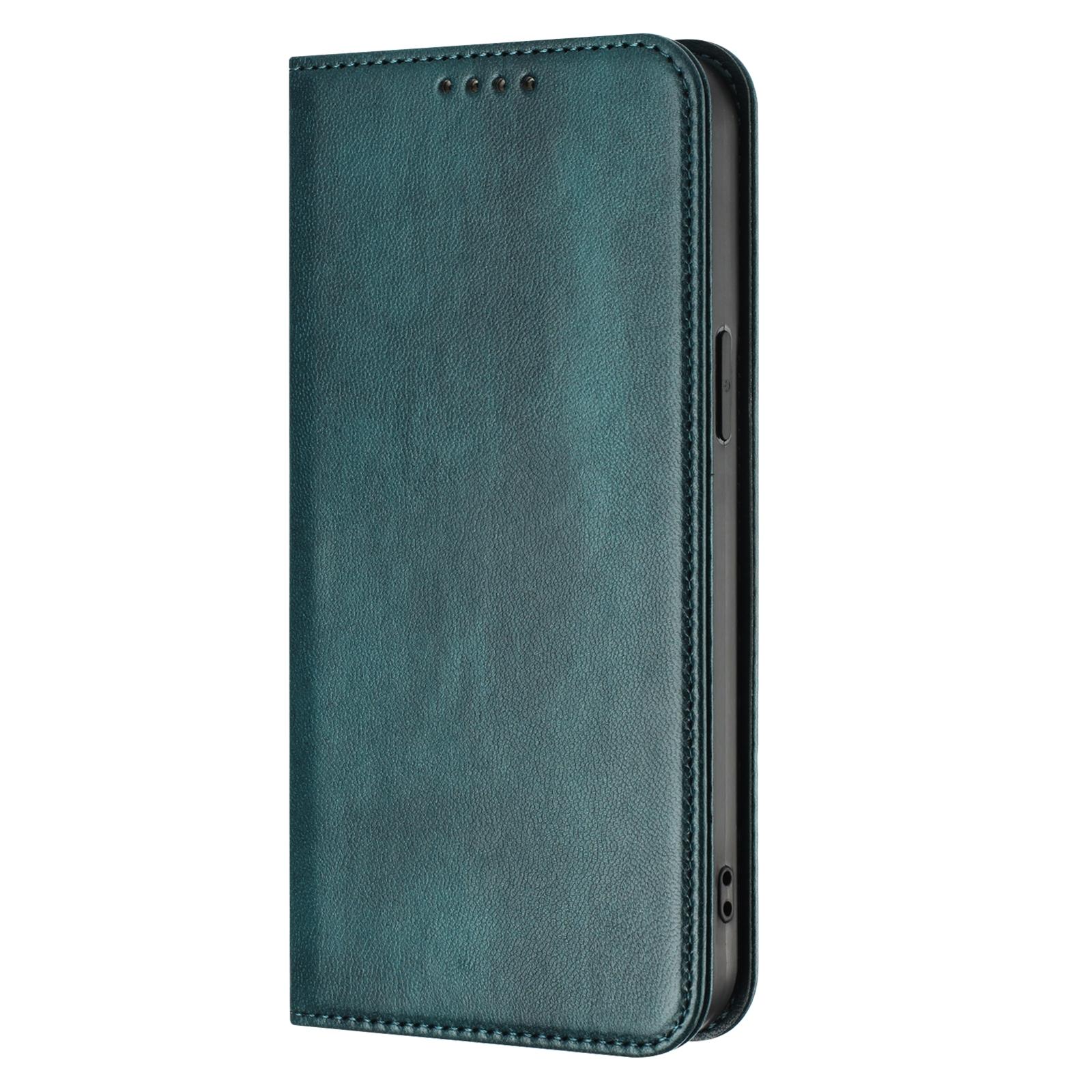 

Для Xiaomi POCO X7 Pro 5G X6 Neo X5 X4 GT X3 F7 Ultra F6 F5 Роскошный ретро кожаный магнитный держатель для 2 карт Visa кошелек откидная крышка Xiaomi POCO X7 5G темно-зеленого