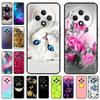 For Oppo Reno 12F 4G Case Reno12 F 5G Shockproof Cover Cute Painted Soft Black Silicone Phone Cases For OPPO Reno12F 4G 5G Coque