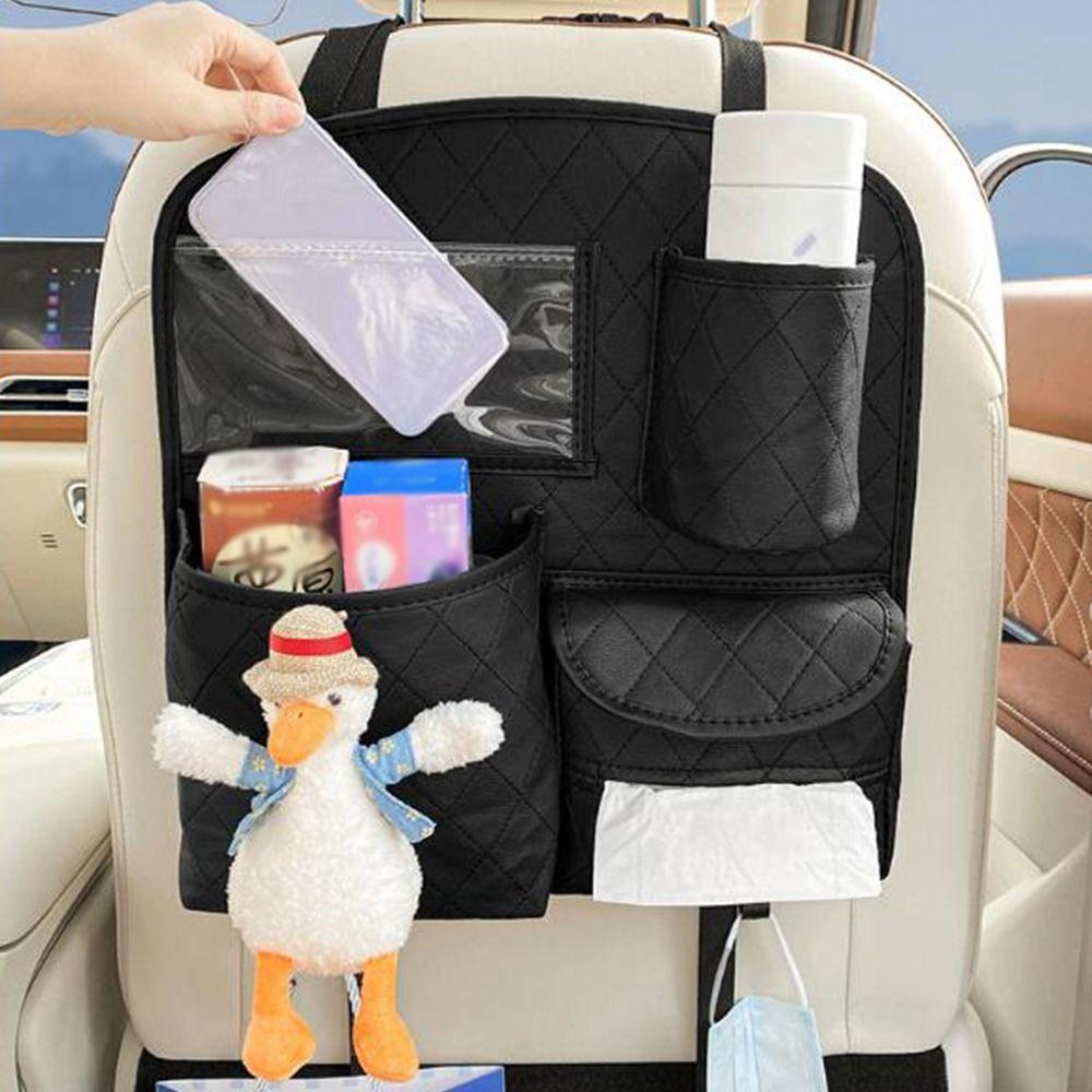 Multi-Pocket Car Seat Back Hanging Bag Household Car Document Holder  Car Accessories