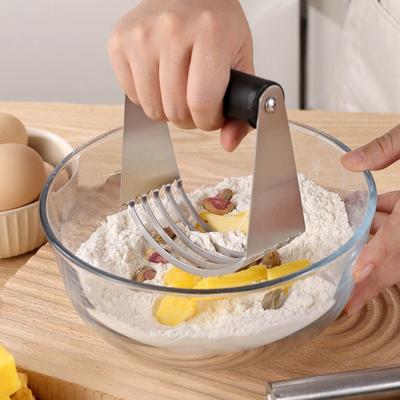 Stainless Steel Pastry Cutter Professional Dough Blender with Ergonomic Handle Heavy Duty Butter