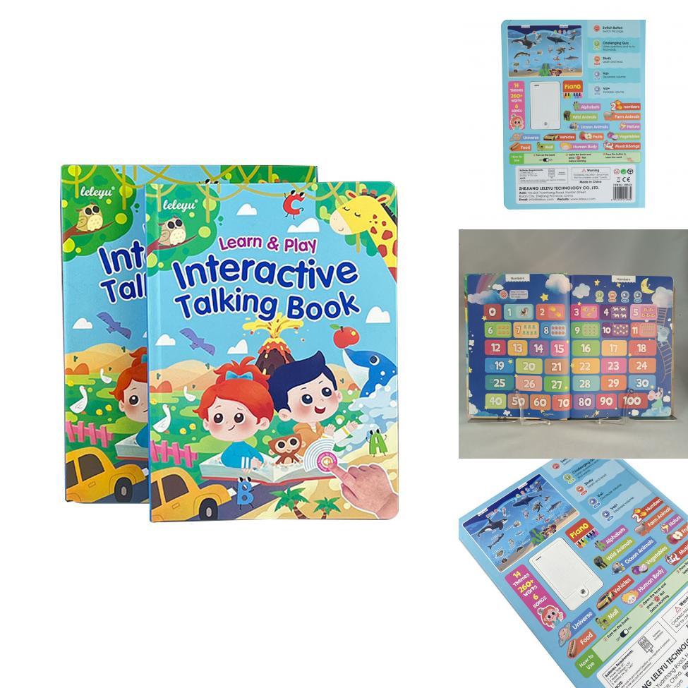 Baby English Learning Book With Sound For Infants Early Education Toy