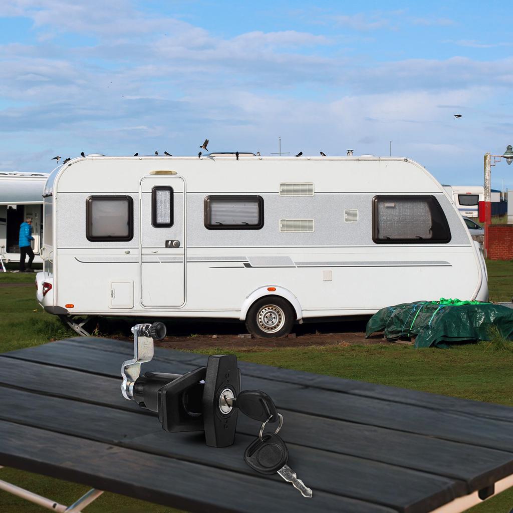 Compartment Door Lock Lock Lockpick Push Door Lock Camper Lock Fitting Gasket Screws Outdoor Use Quick Fitting