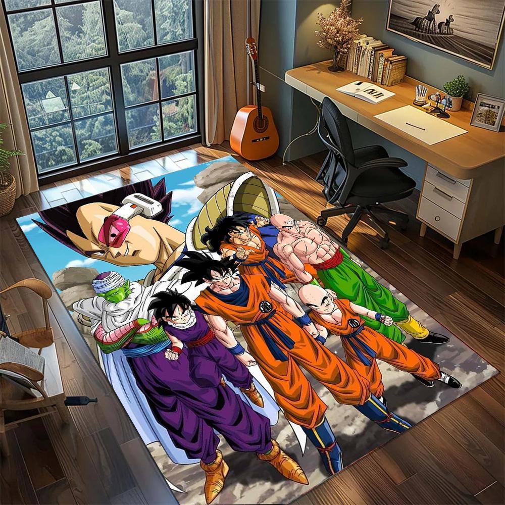 

Dragon Ball!Rug Carpet Large Area Rug Non Slip Washable Floor Mat Gamer Room Bedroom Home Decor 60x90cm