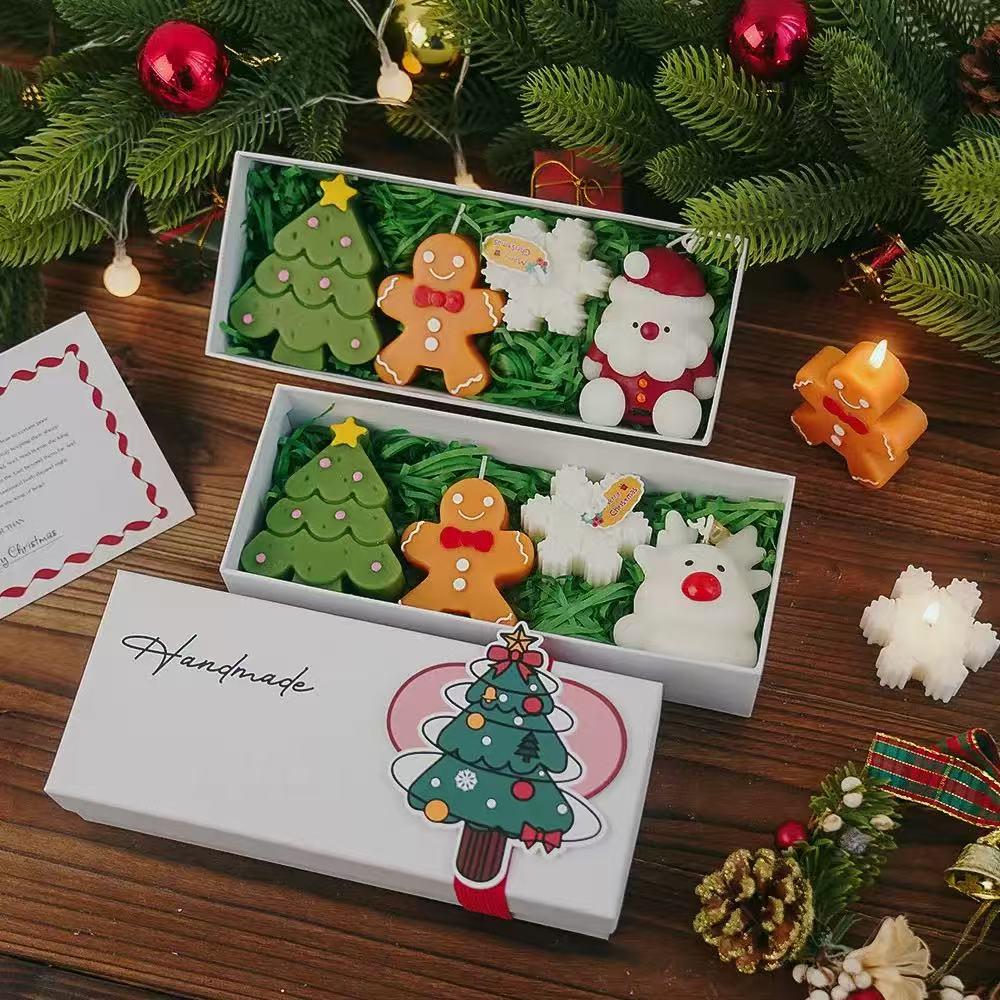 Santa Claus Scented Candle Set – Holiday Fragrance Ornament for Christmas Tree