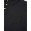 Men's Color Block Button Down Collar Short Sleeve Polo Shirt.