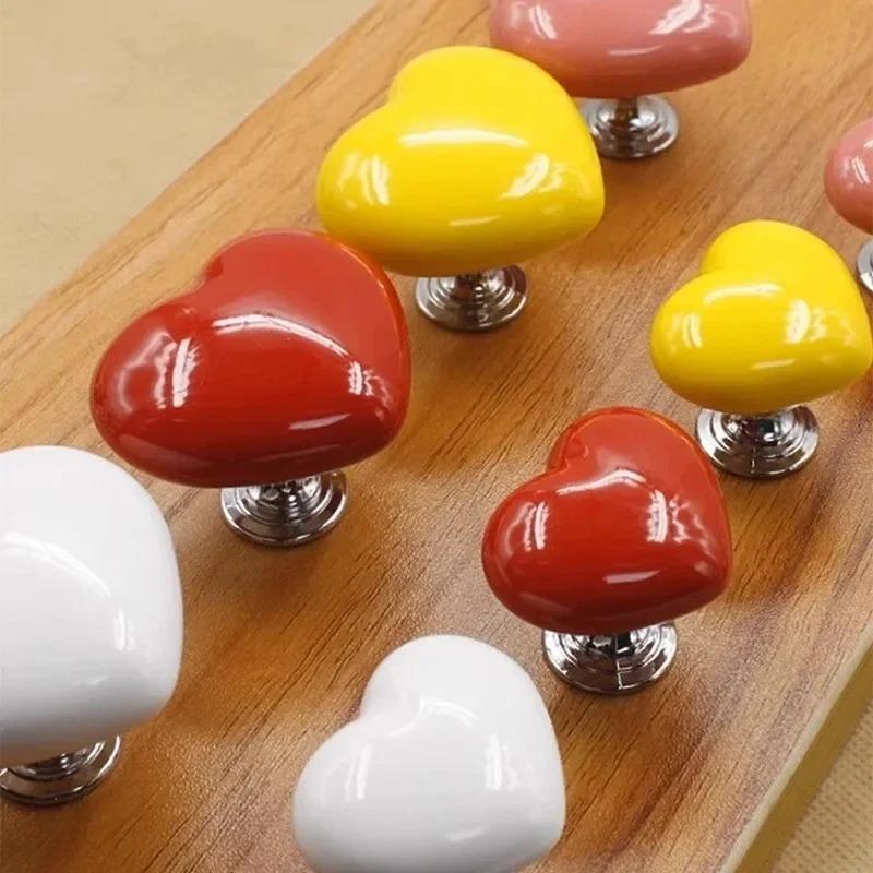 Handle Toilet Press Button Heart Shaped Press Tank Push Switch Toilet Bathing Room Decor Water Press Flush Button Home Tools