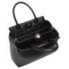 Bally Logo Magnetic Closure Leather Shoulder Crossbody Handbag Medium Women Handbags Black 6310322