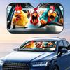 Thrilling Animal Driving Sun Visor Foldable Universal Car Windshield Sun Shade UV Protection Heat Insulation Foldable Cover