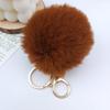 Creative Imitation Rex Rabbit Fur Ball Keychain - Plush Bag and Car Pendant Gift