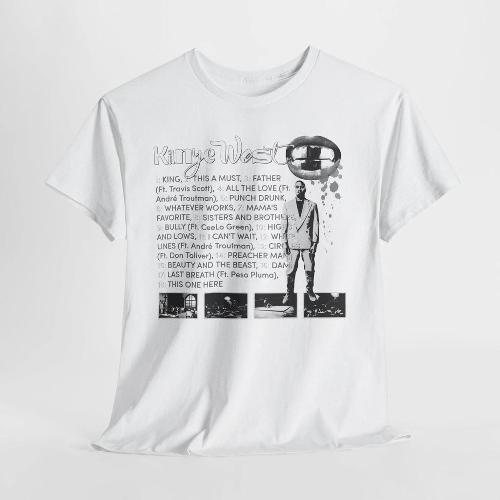 YE 2026 New Album Bully Kanye West Graphic Unisexs TShirt Unisex ONeck Cotton Short Sleeve Y2k Oversized Fashion Popular Tee