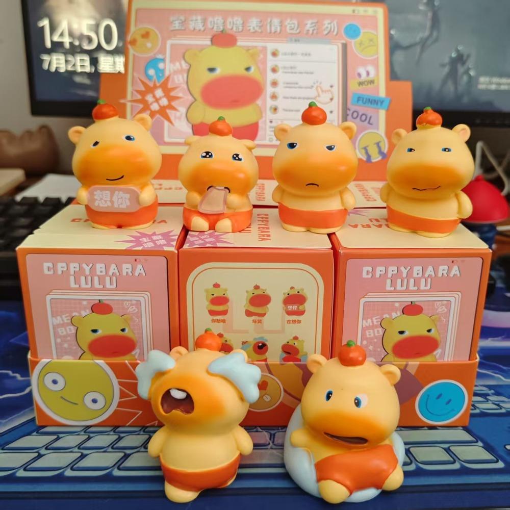 Lulu Capybara Surprise Toy Resin Miniature Ornament New Water Dolphin Ornaments  Gift