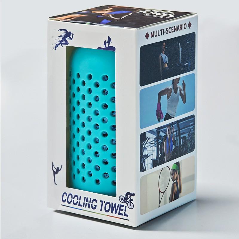 Toalla Refrescante de Secado Rápido Personalizable con Funda de Silicona para Gimnasio, Viajes y Deportes