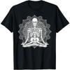 Yoga Halloween Skeleton Namaste Meditating T-Shirt DT6 Mens Womens Tank Top Sweatshirt Hoodie Black