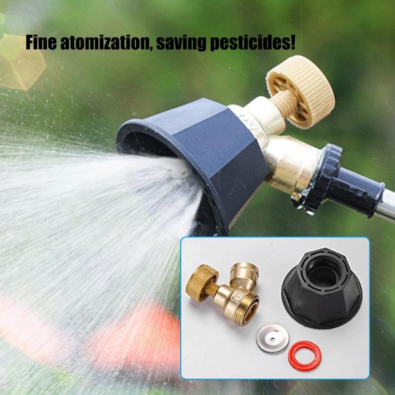 Set of 5pieces Sprayer Nozzle with Wear Resistance Metal for Long Distances and Ranges Agricultural Misting Use