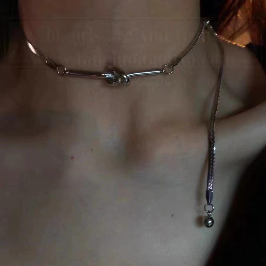 Punk Style Hip-Hop Choker Necklace for Men - High-End Clavicle Chain, Y2K Subculture Jewelry, Sweet & Cool Collar