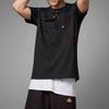 Adidas Solid Color Logo Print Crew Neck Pullover Casual Short Sleeve T-Shirt Men Tops Black IP3734