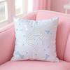 Cute Educational Art Animal Alphabet Cushion Cover Pillow Case Soft Skin Friendly Fabric  Concealed Zipper